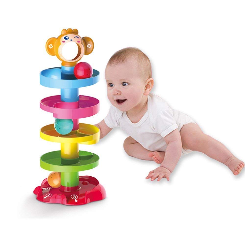 Roll Ball Drop and Roll Swirl Tower