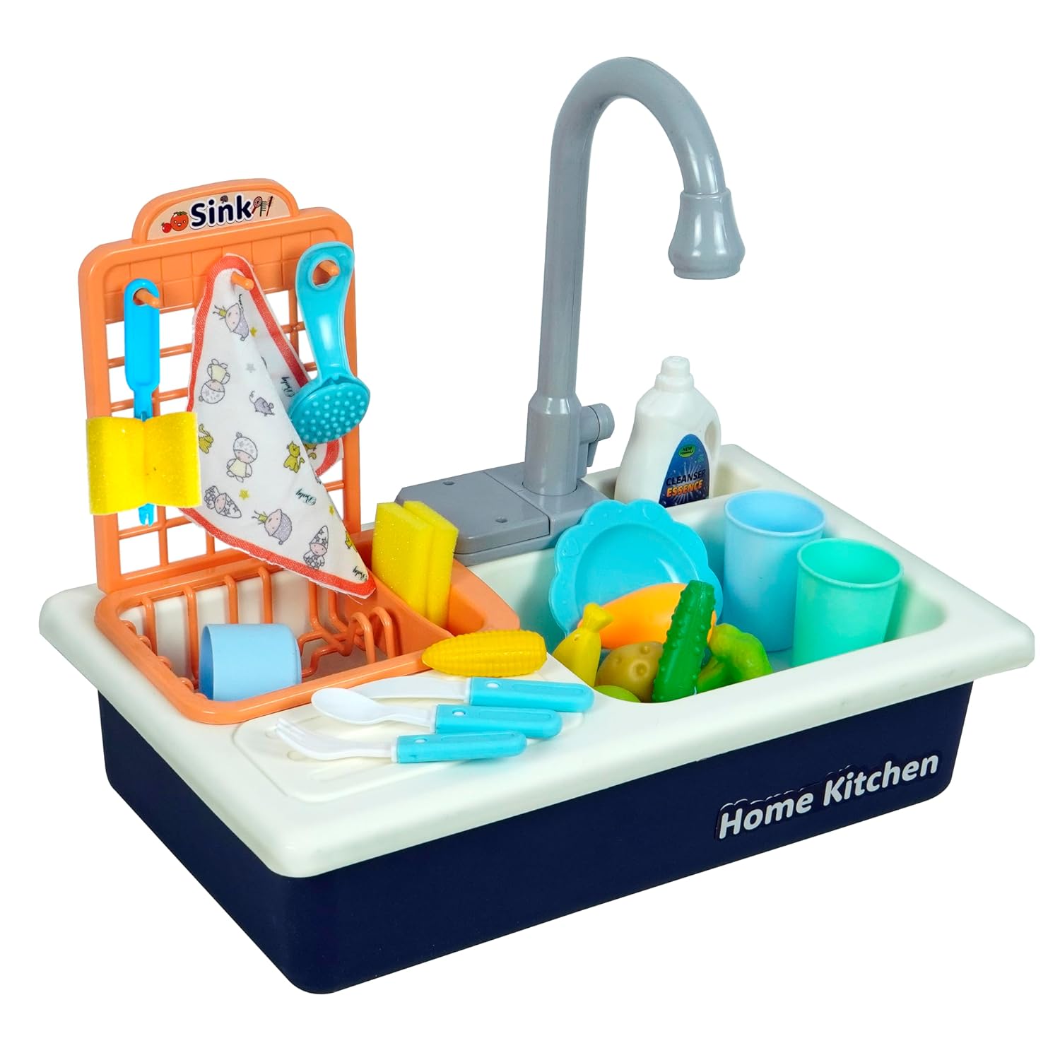Electronic Washbasin,Pretend Role Play Kitchen Toy