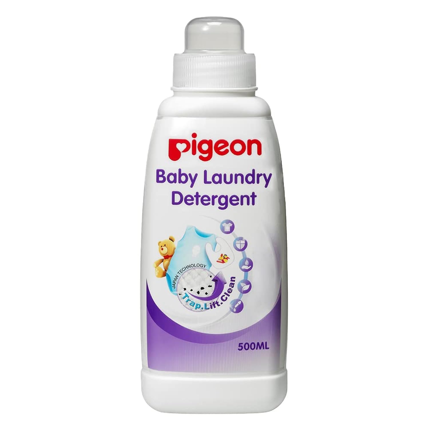 Pigeon Liquid Detergent Laundry Liquid for Baby Clothes Fabric Care Bottle (500ML)